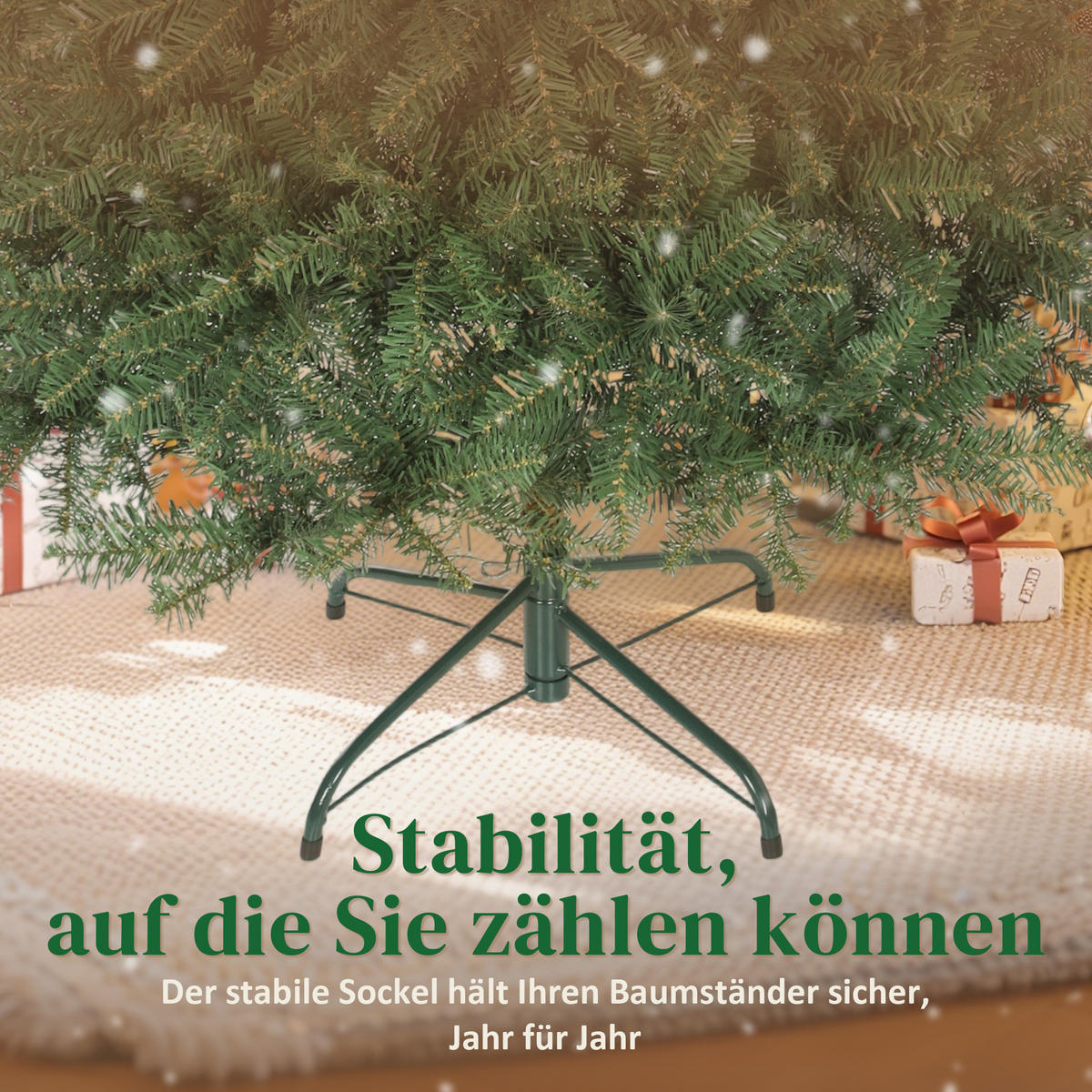 WEIHNACHTSBAUM künstlich 150 cm Christbaum mit 992 dichten Zweigen Grün - Grün, Kunststoff (150cm) - HOMCOM