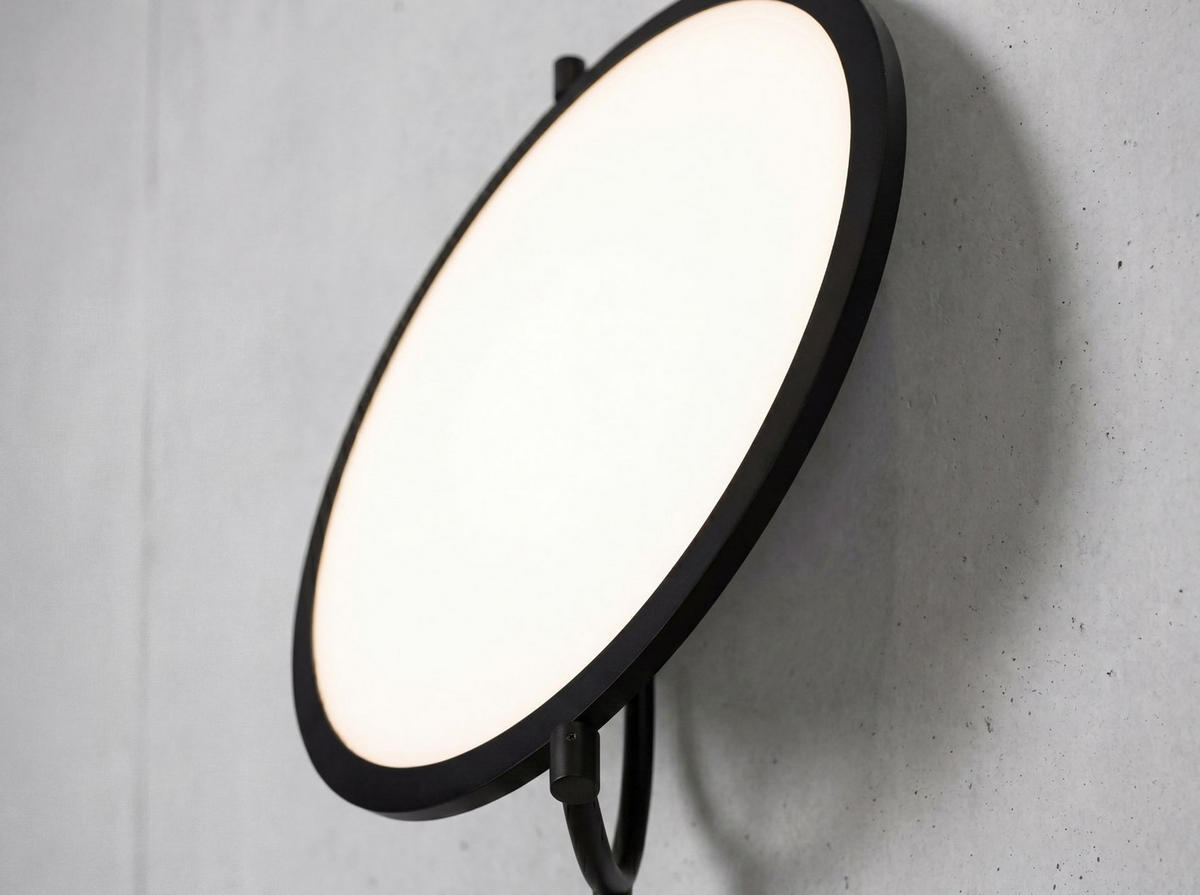 STELEUCHTE aus schwarzem Stahl 50/60/170 cm - Schwarz, Metall (60/50/170cm) - The Lumine