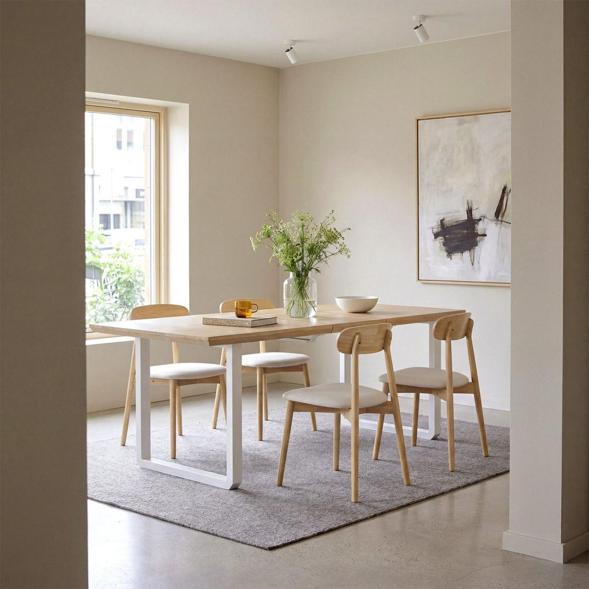 AUSZIEHBARER TISCH Khonor Zweifarbig 140/180 cm x 76 cm - Multicolor, Holz (90/140/76cm) - Klast Home