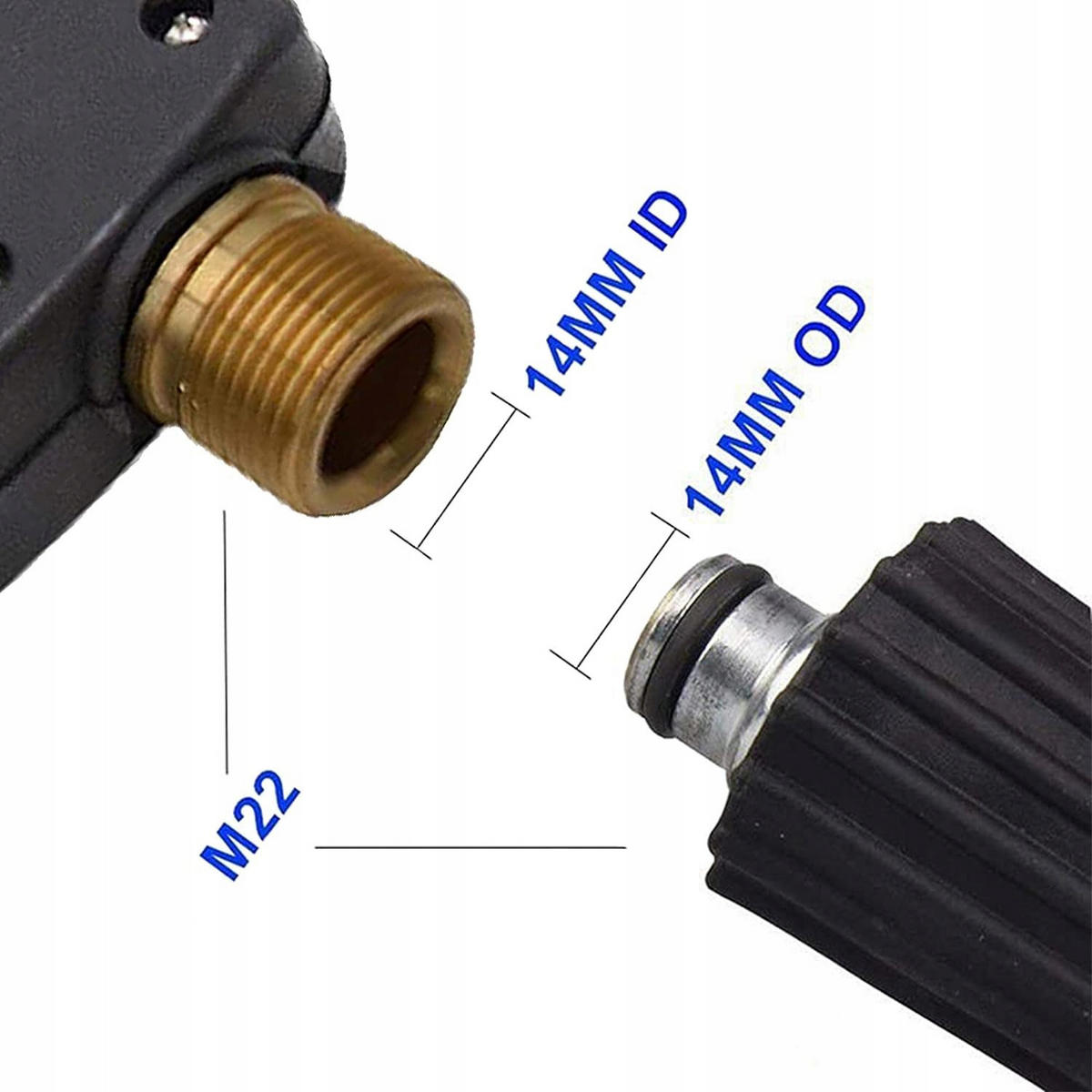 PISTOLE 4350PS - 300 BAR, 60°C, 25 l/min, M22-14, 1/4” Schnellkupplung - Multicolor, Kunststoff (10/10/10cm)