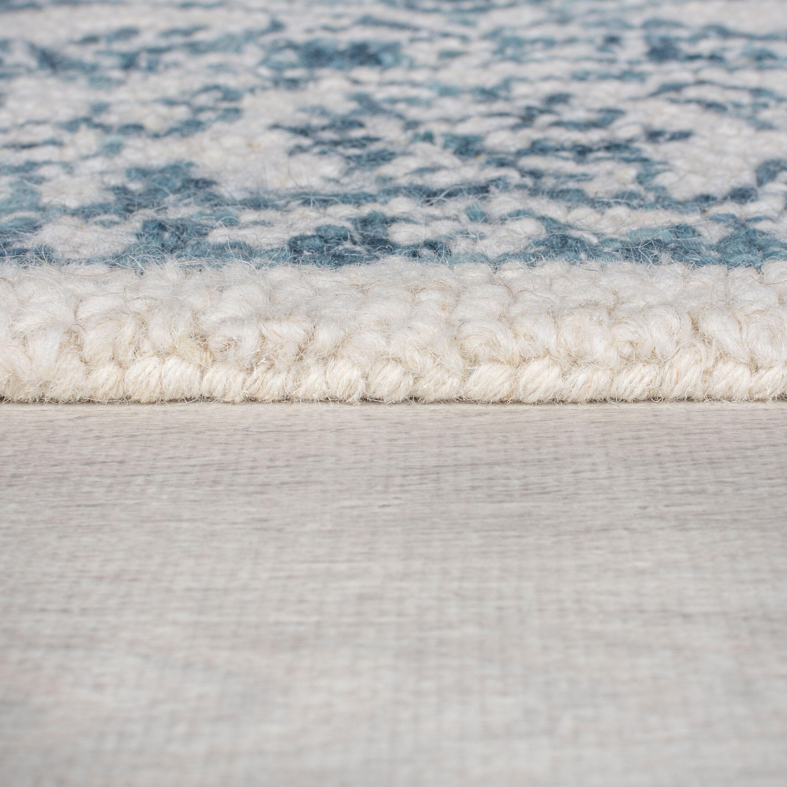 Thumbnail - Kadima Design Wollteppich, Türkis, Textil, Floral, Rechteckig, 200x290 cm, in verschiedenen Größen erhältlich, Teppiche ...