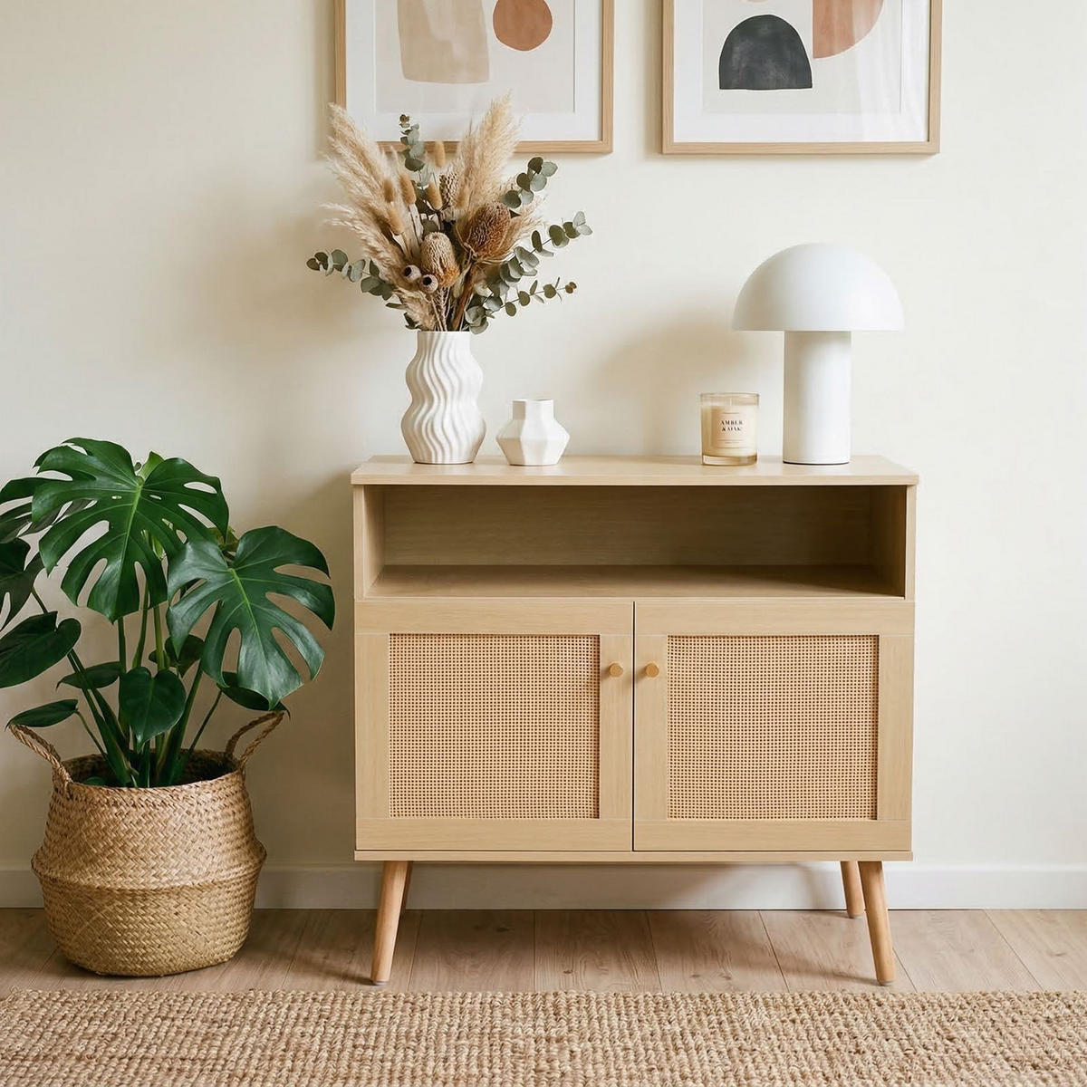 KOMMODE NORICA Eiche - Eichefarben, Holzwerkstoff (80/80/40cm) - IDIMEX