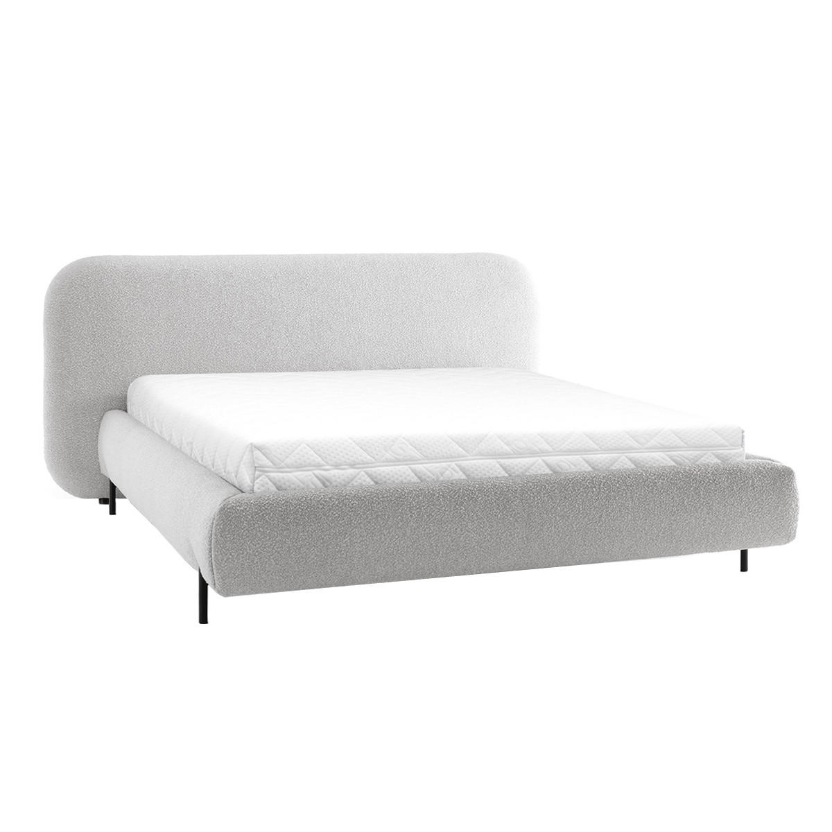 BOXBETT 180/200 Tobias Hellgrau - Grau, Holz (180/200cm) - Petits-meubles