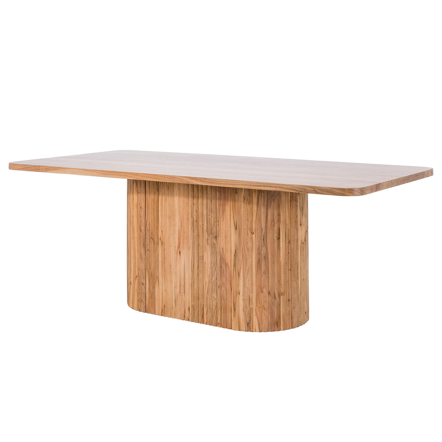 MASSIVER ESSTISCH - Akazie massiv - Braun, Akazienholz/Holz (100/200/76cm) - home24