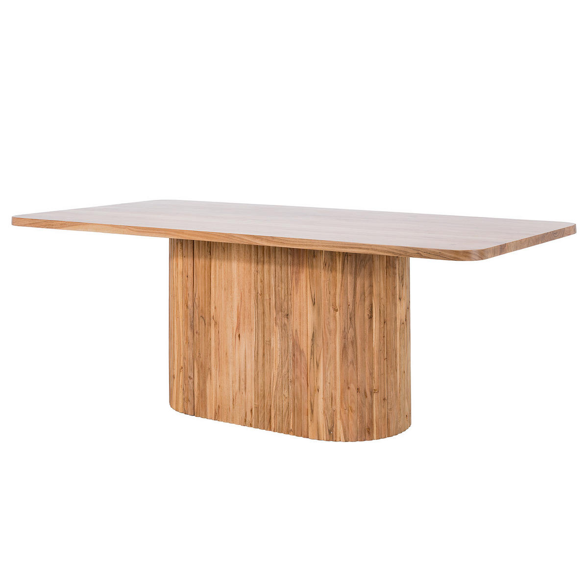 MASSIVER ESSTISCH - Akazie massiv - Braun, Akazienholz/Holz (100/200/76cm) - home24