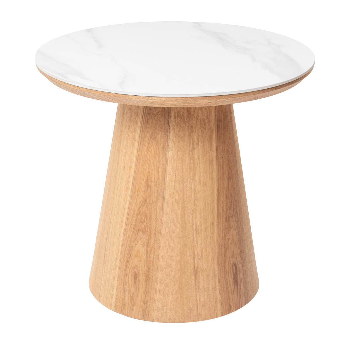 BEISTELLTISCH aus Keramik 60x60x55cm, natur - Braun, Holz (60/60/55cm) - Giga Meubel