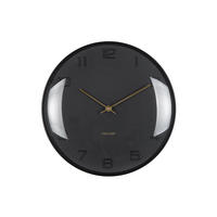 WANDUHR Fuerte Dome Schwarz 30.5/3/30.5 cm - Schwarz, Metall (3/30.5/30.5cm) - Karlsson