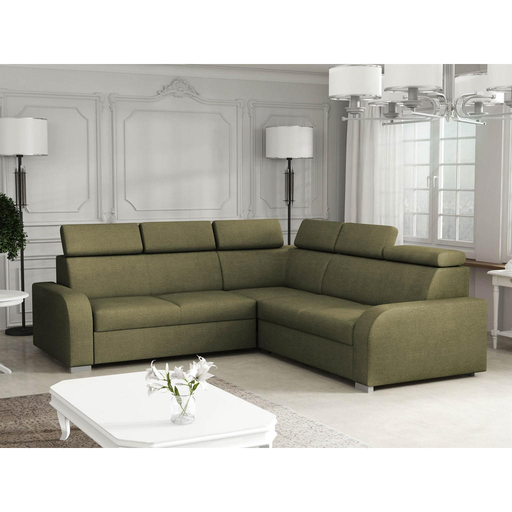 Thumbnail - Mirjan24 Ecksofa, Grün, Textil, L-Form,L-Form, 250x250 cm, Wohnzimmer, Sofas & Couches, Wohnlandschaften, Ecksofas
