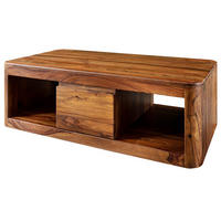 COUCHTISCH Sheesham 118x65x40 walnuss gewachst TORONTO #252 - Walnussfarben, Holz (118/65/40cm) - Massivmoebel24