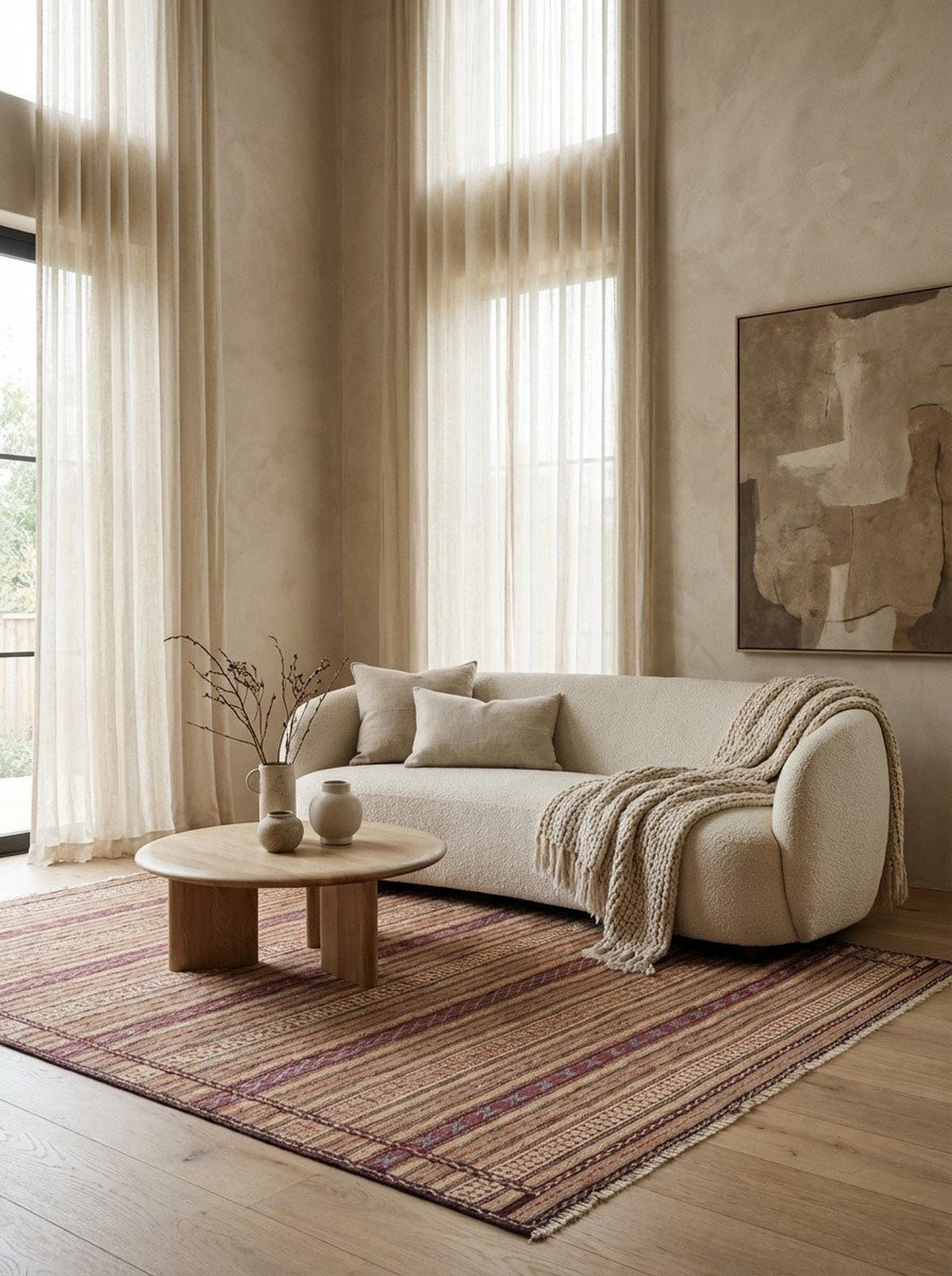 HANDWEBTEPPICH Kelim Kordi Braun 237/164 cm Schurwolle - Braun, Textil (164/237cm) - Looma