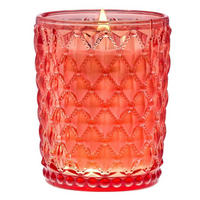 DUFTKERZE Zitrone & Grapefruit mit Holzdocht 500g - Rot, Paraffin (16.7cm)