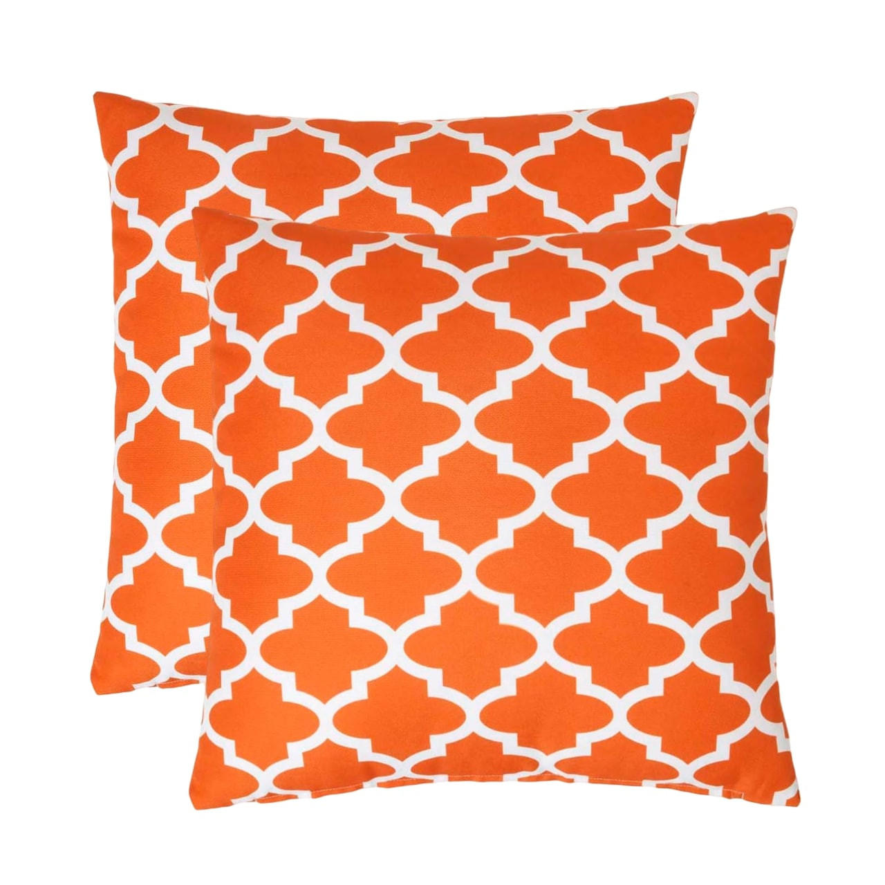 Homescapes Outdoor-Kissen Orange 45x45 cm