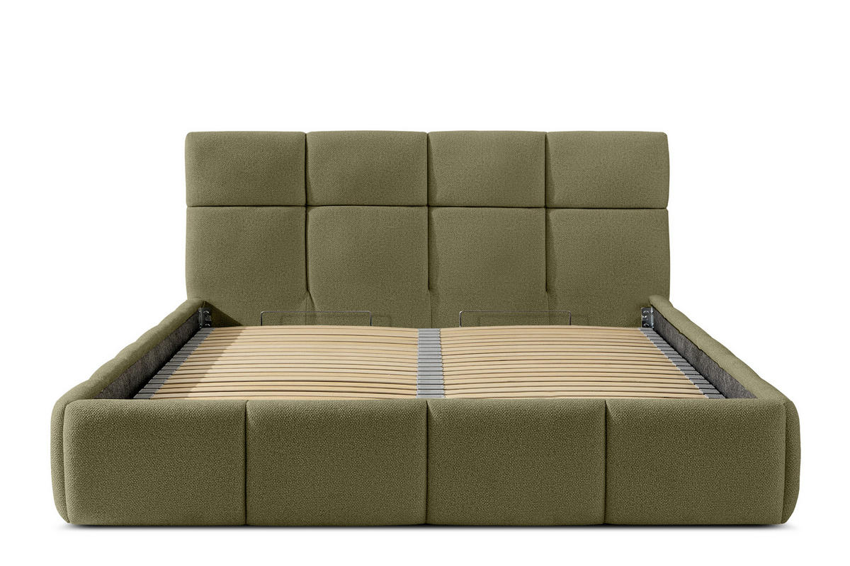 POLSTERBETT ALTOS, grün - Grün, Holz/Holzwerkstoff (160/200cm) - KONSIMO®