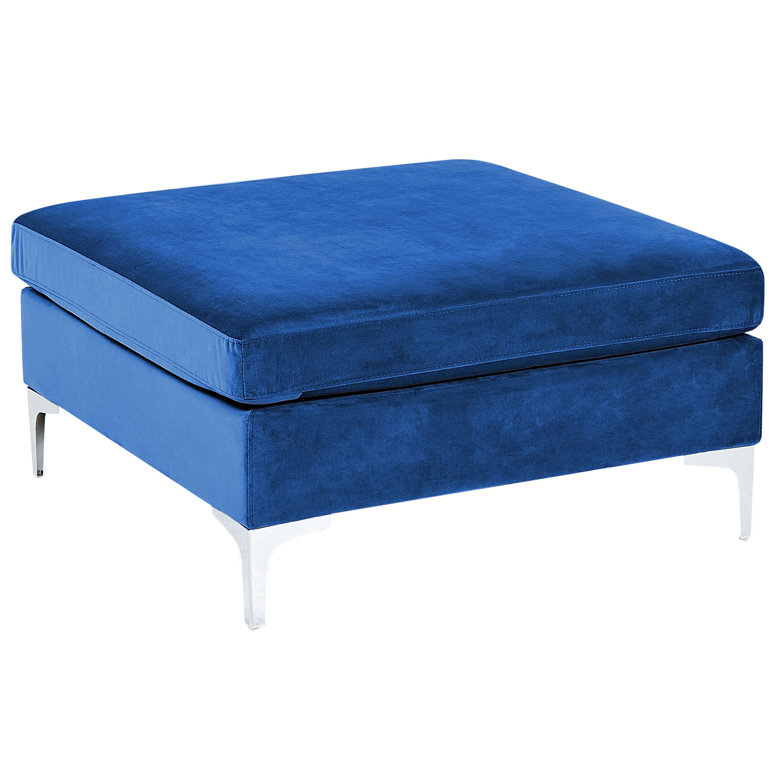 OTTOMANE Evja 85/85/48 cm - Blau, Textil (85/48/85cm) - Beliani