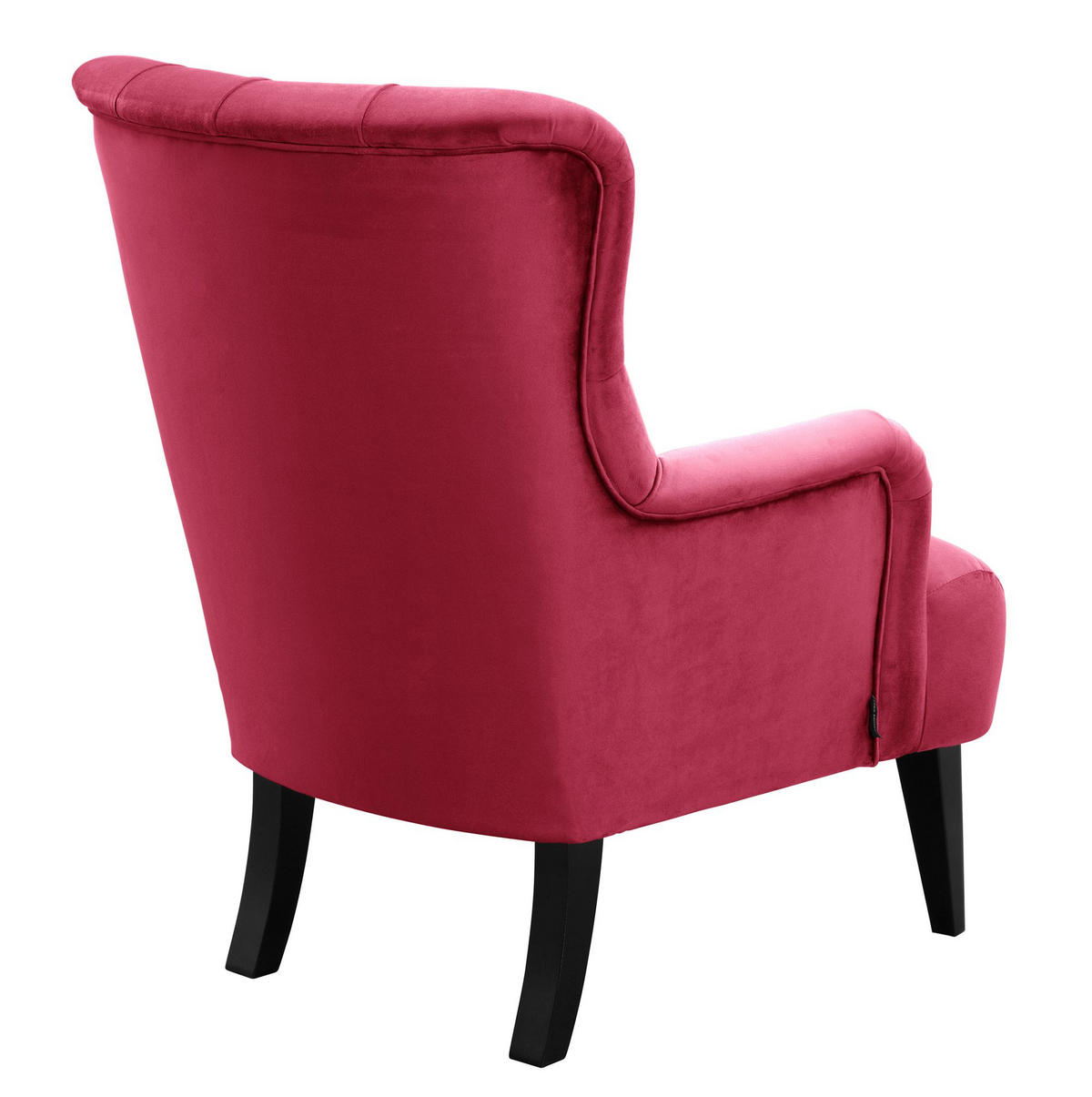 SESSEL Kayley Samtvelours rot - Rot, Kunststoff (71/97/82cm) - 58aufmkessel