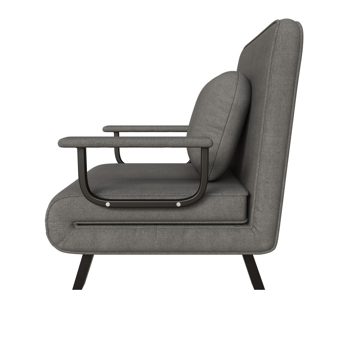 SCHLAFSESSEL 5-fach verstellbar und Liegefunktion, DE-42425, Grau - Grau, Metall (60/79/60cm) - ComfortXL