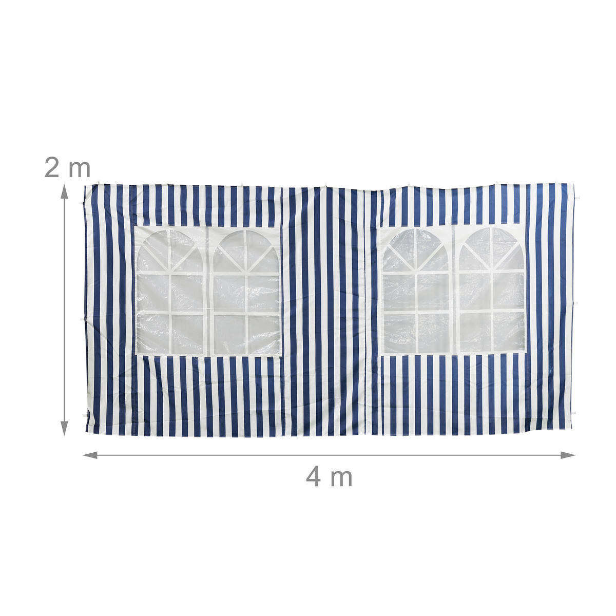 2XPAVILLON-SEITENTEILE - Multicolor, Textil (400/200/0.1cm) - Relaxdays