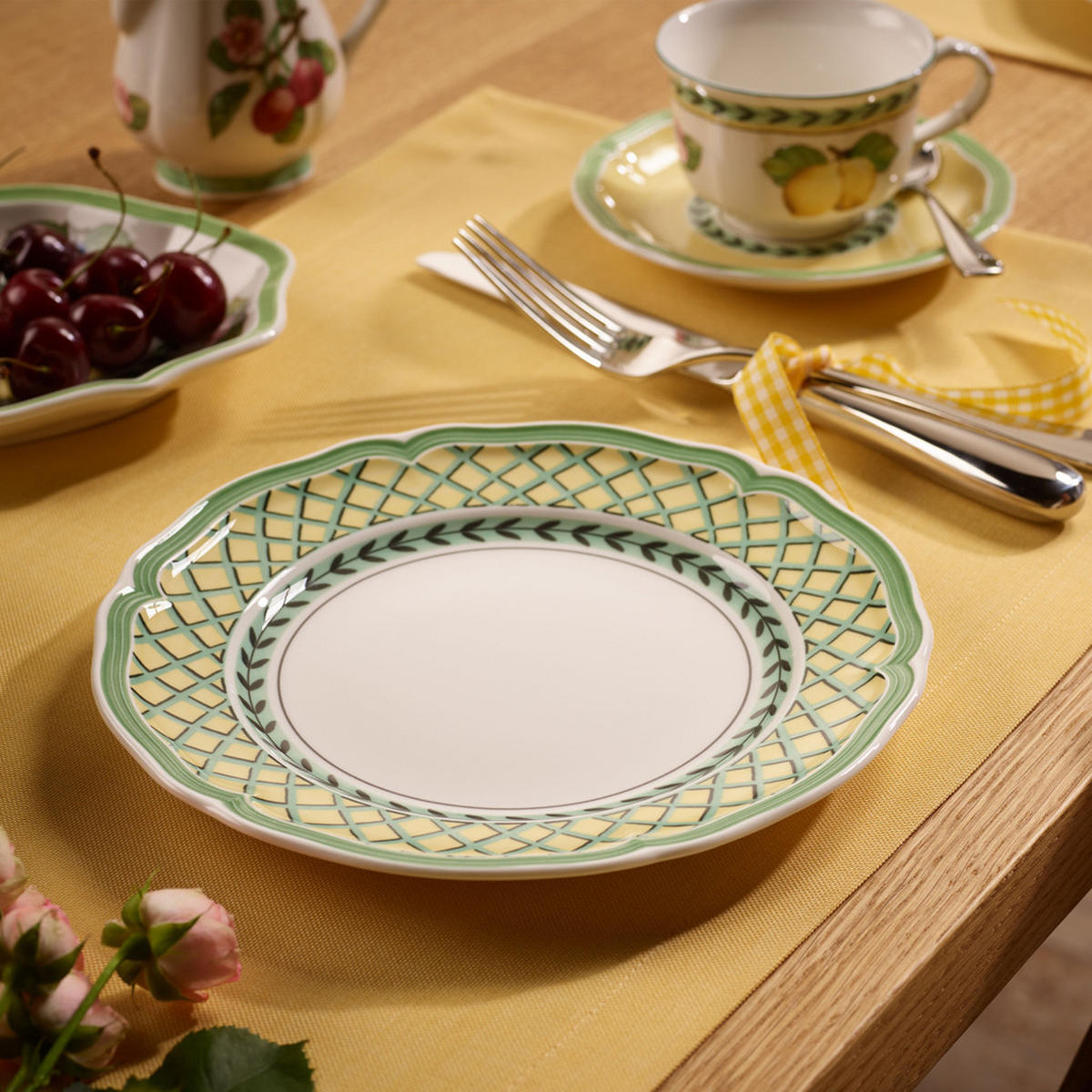 FRÜHSTÜCKSTELLER French Garden Orange bunt ø 20,7 cm - Multicolor, Keramik (20.7cm) - Villeroy & Boch