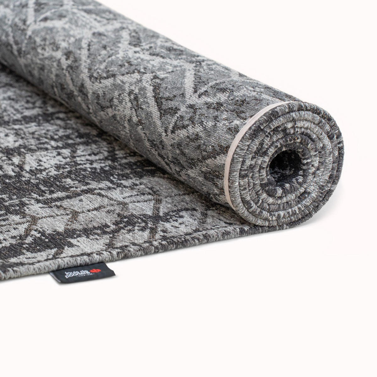 TEPPICH Harlem Contrast Mad Men Jacob's Ladder 80/150 cm - Schwarz, Kunststoff/Textil (80/150cm) - Louis De Poortere