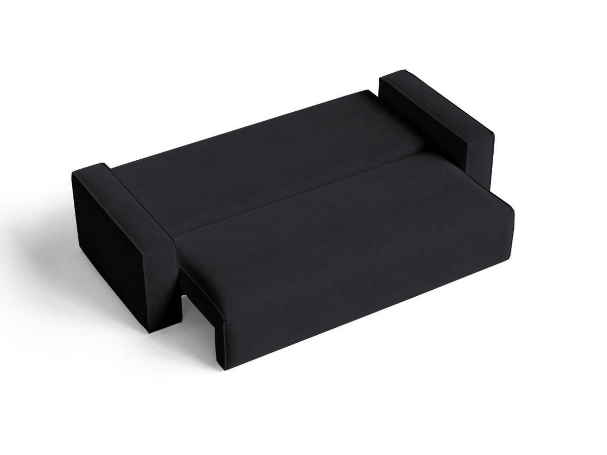 SOFA 230/90/70 Schwarz Sivra - Schwarz, Kunststoff/Textil (230/70/90cm) - Graingold