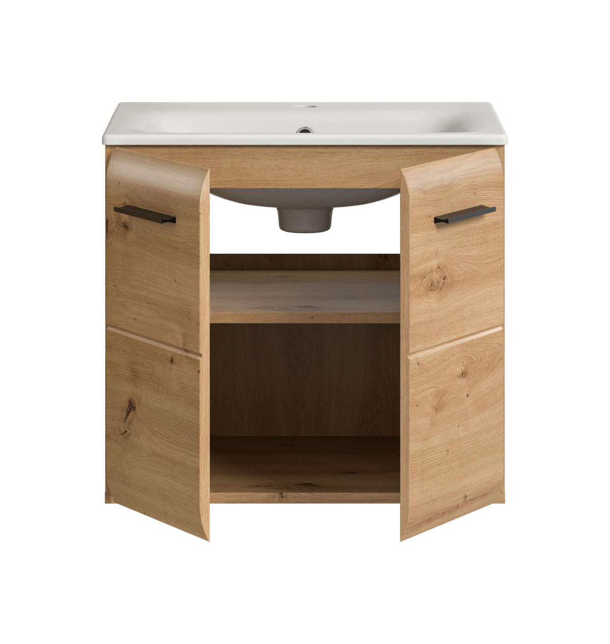 WASCHTISCH inkl. Waschbecken ICE (B/H/T: ca. 60/55/46 cm) in Artisan Oak Nachbildung/Artisan Oak Nachbildung - Eiche Artisan, Holzwerkstoff (60/55/46cm)