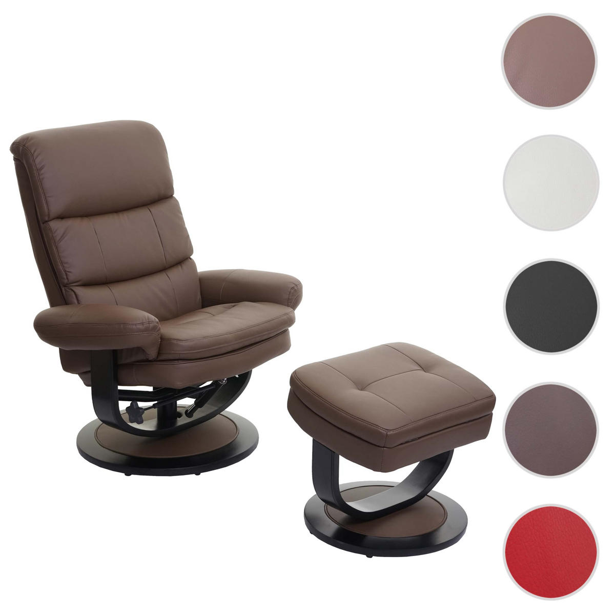 RELAXSESSEL taupe - Taupe, Textil (84/107/120cm) - MCW