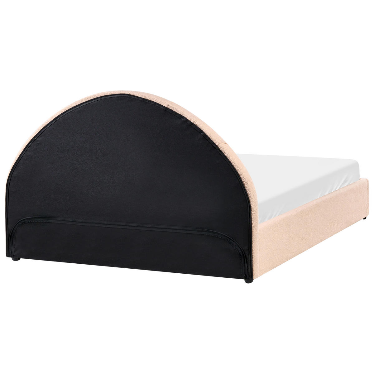 BETT mit Stauraum 160/200 cm Pfirsichrosa Chadenet - Pink, Textil (160/200cm) - Beliani