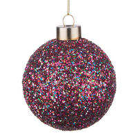 CHRISTBAUMKUGEL Hang On Glitter - Multicolor, Glas (8/10/8cm) - Butlers