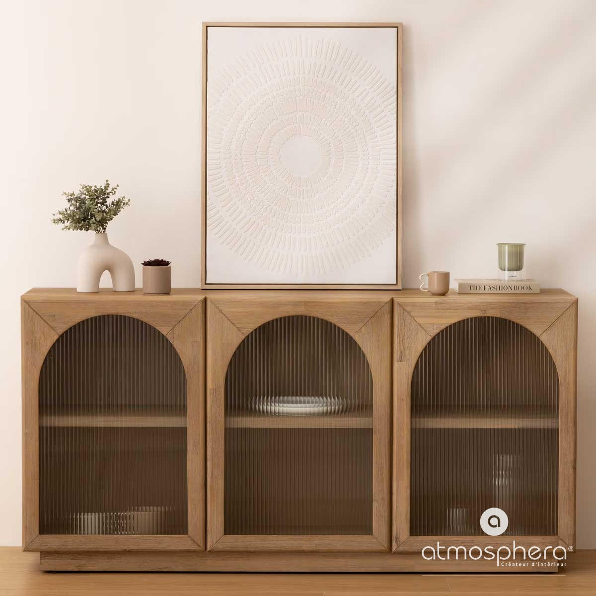 KERAMIKVASE Asy 17 cm - Weiß, Keramik (17cm) - Atmosphera Createur d´interieur