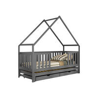 HAUSBETT Magic - Grau, Holz (80/180cm) - MIRJAN24