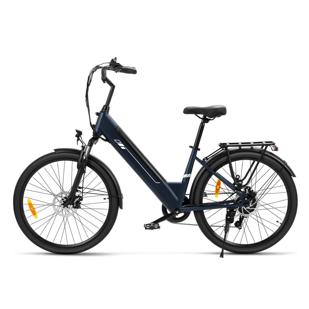 E-BIKE Foride Roamer 2 ST – Kraftvoller Motor, 100 km Reichweite tiefem Durchstieg - Blau, Metall (25cm)