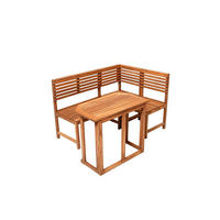 GARTENSET Saigon Eckbank & Tisch - Eukalyptusholzfarben, Holz - Sedex
