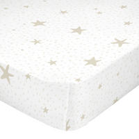 SPANNBETTTUCH little star 105x200x32 cm beige - Beige, Textil (105/200cm) - Happy Friday