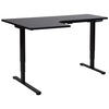 SCHREIBTISCH 160x60 cm elektrisch Schwarz Destines - Schwarz, Holzwerkstoff (109/160/60cm) - Beliani