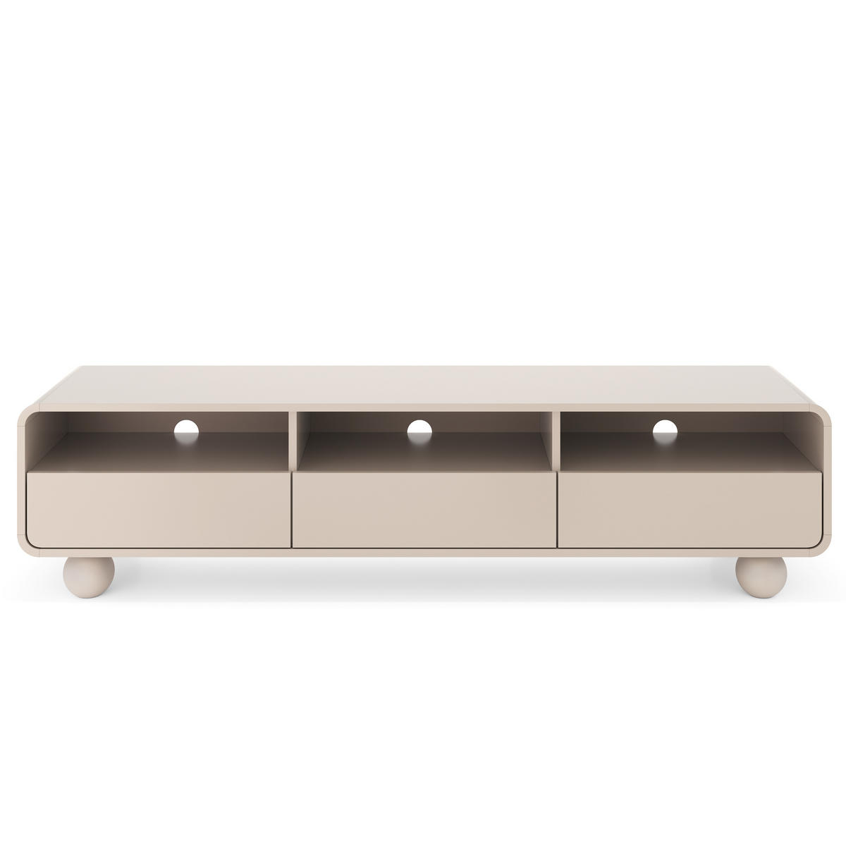 LOWBOARD TONDO 180/44/39 cm, Kaschmir - Kaschmir, Holzwerkstoff (180/44/39cm) - MASSENO