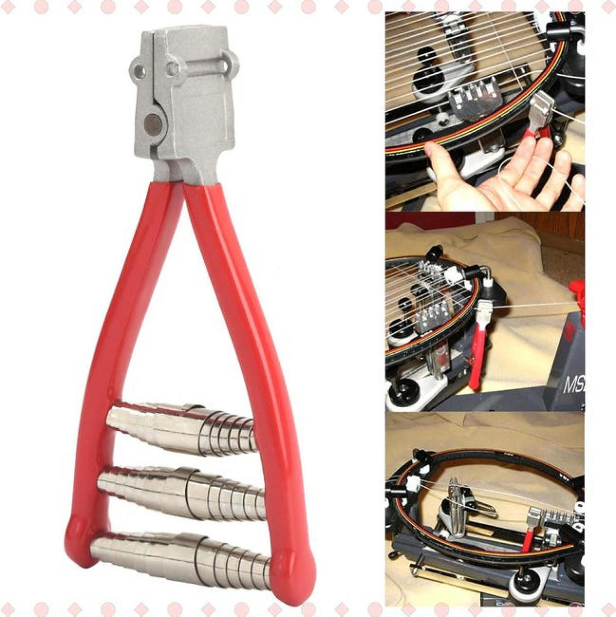 ZANGE – für Tennisschläger - Rot, Metall (14.2/7.2/1cm) - DCA