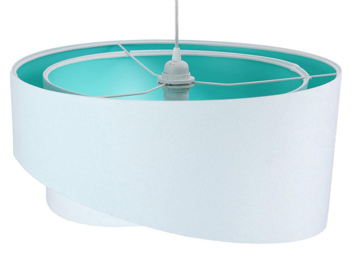 HÄNGELEUCHTE Türkis 50/23 cm - Türkis, Kunststoff (50/1/23cm) - ONZENO