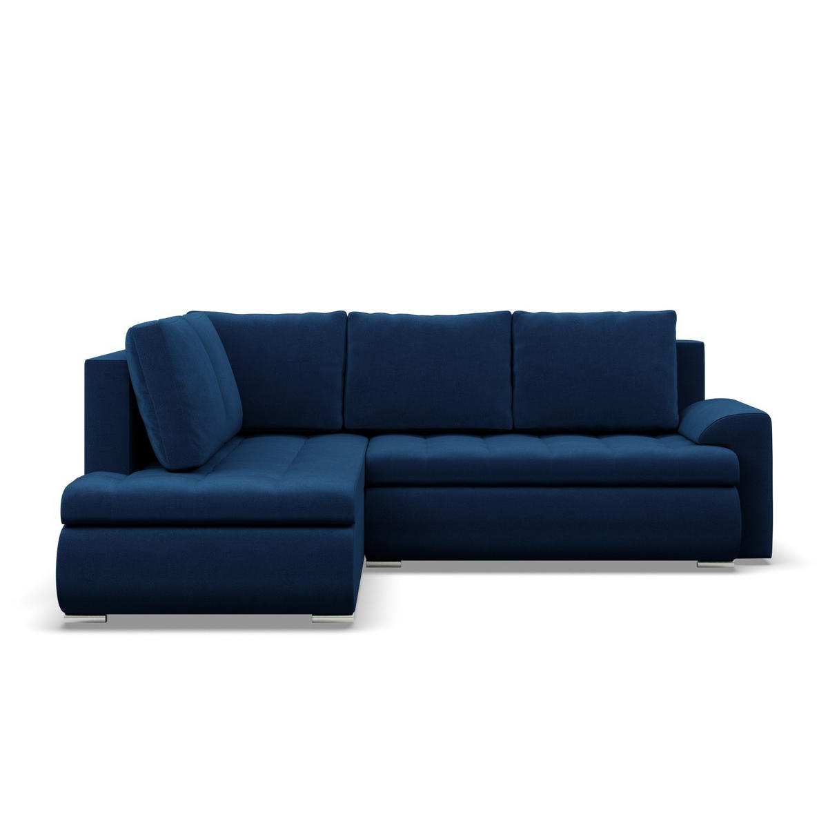 ECKSOFA LINKS MIT SCHLAFFUNKTION FORESTA, Dunkelblau - Dunkelblau, Textil (230/200cm) - Mebligo