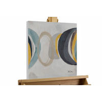 ACRYLBILD HANDGEMALT 40/40 cm - Beige/Grau, Holz/Textil (0.78/40cm) - KUNSTLOFT