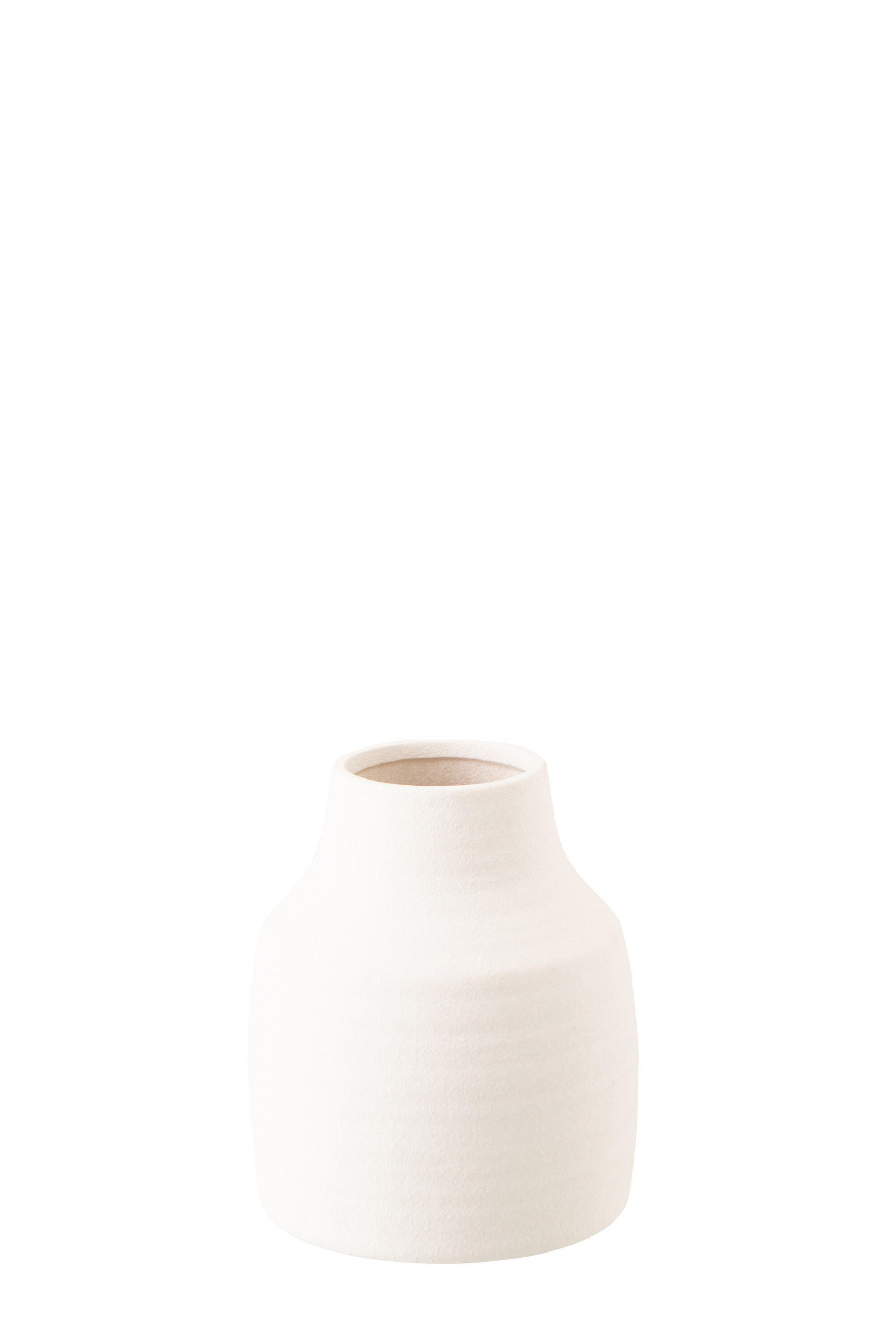 VASE RUBY Weiß - Weiß, Keramik (23cm) - J-Line