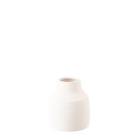 VASE RUBY Weiß - Weiß, Keramik (23cm) - J-Line
