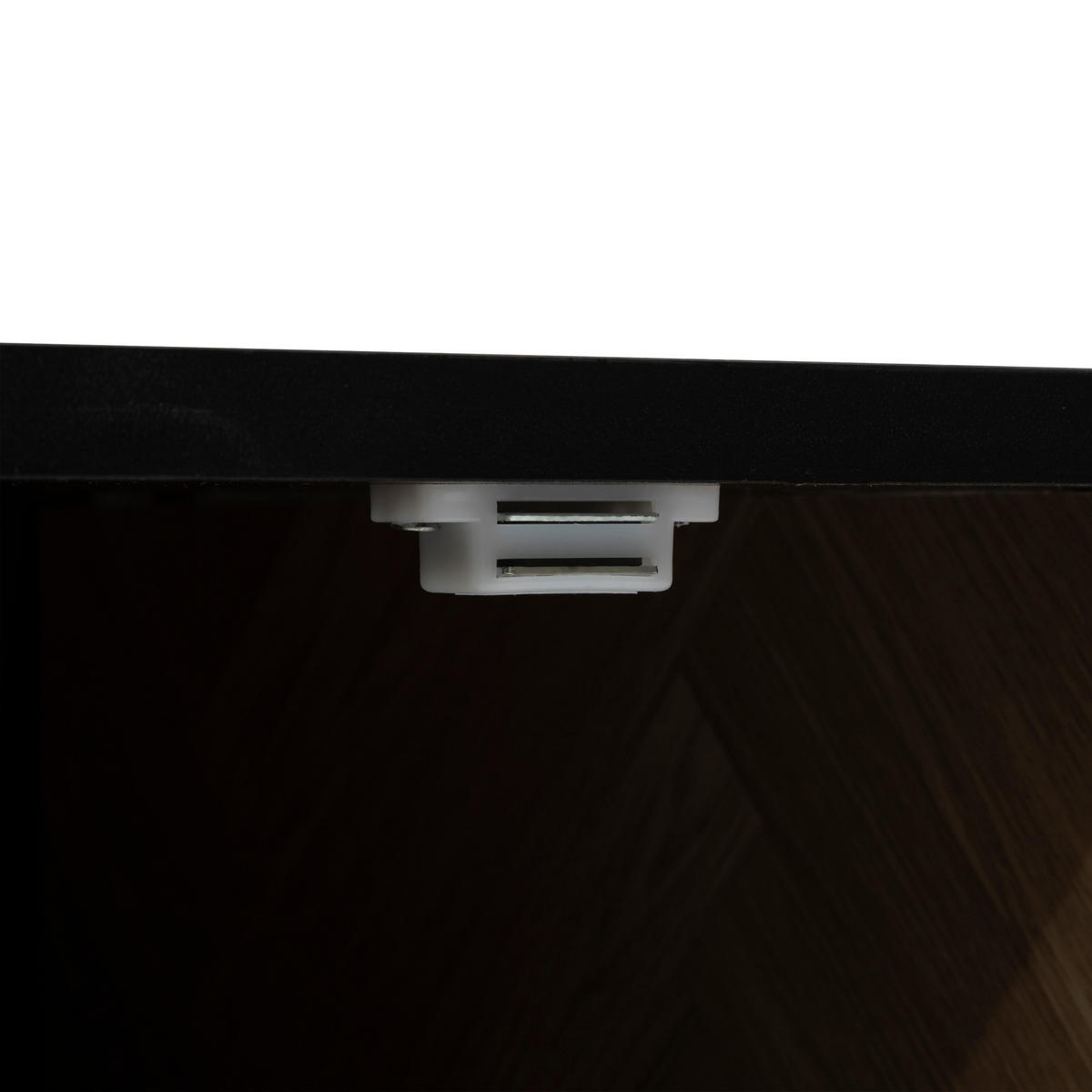 TV-SCHRANK Chevrons 120/40/45 cm - Schwarz, Metall (40/45/120cm) - 5five Simply Smart