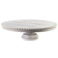 SERVIERPLATTE Daz Grau 37/37/12 cm Holz - Grau, Holz (12cm) - Mondex