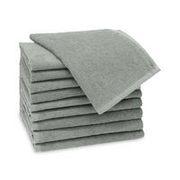 GÄSTETÜCHER, 10er-Set, 30x50 cm, 100% Baumwolle, Grau - Hellgrau, Textil (30/50cm) - Zollner