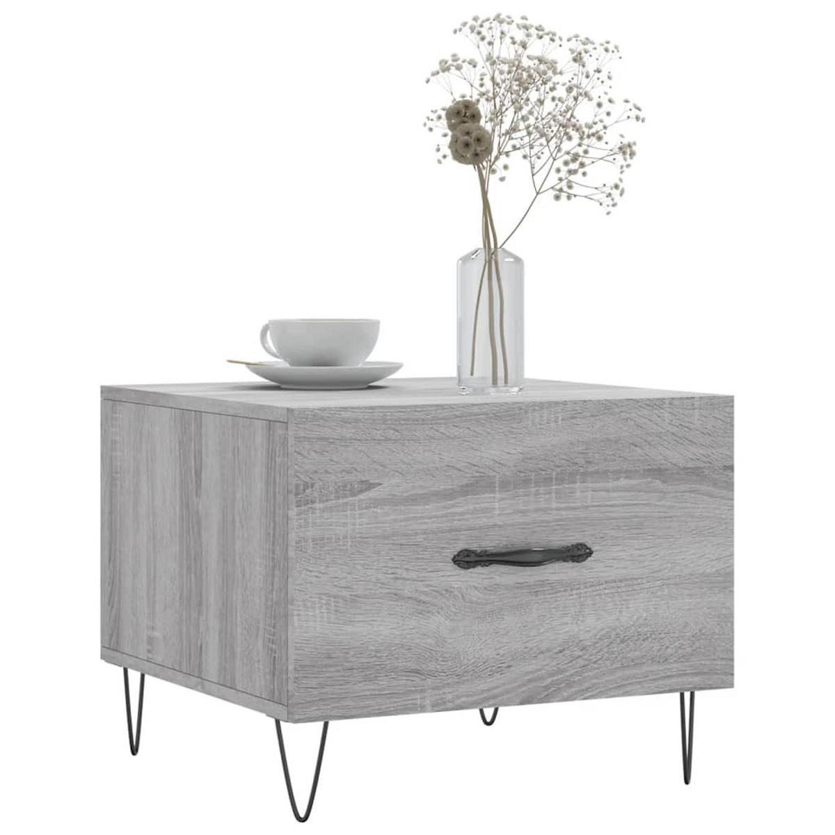 COUCHTISCH Grau Sonoma 50x50x40 cm Holzwerkstoff - Grau, Holzwerkstoff (50/50/40cm) - furnicato