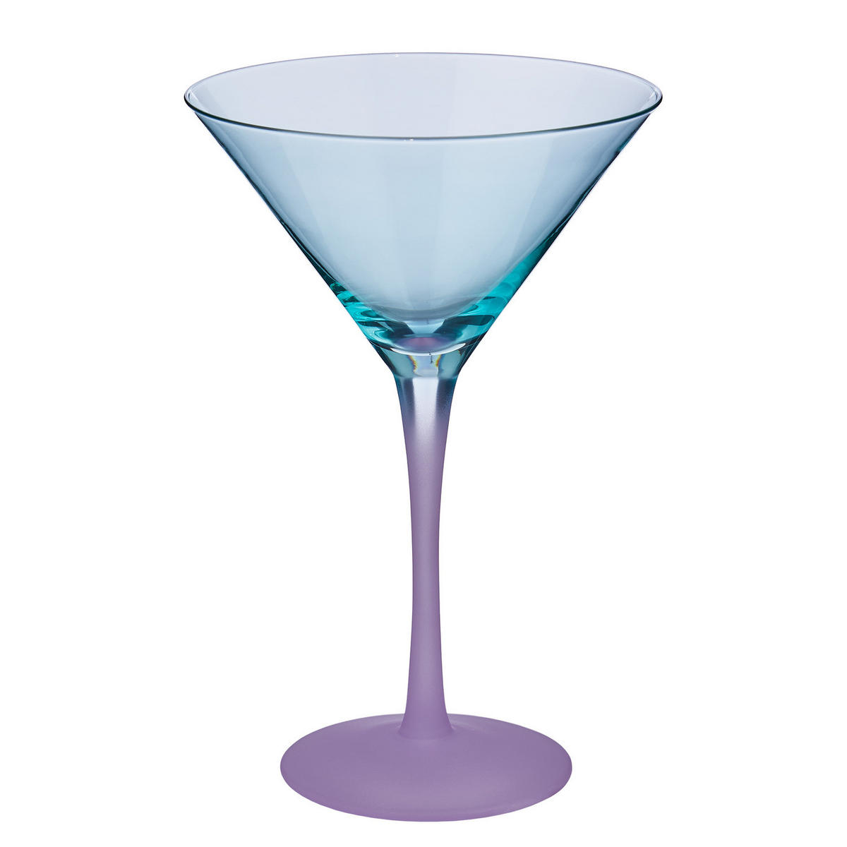 MARTINI-GLAS (4er Set) Cocktail Night - Türkis, Glas (0.24L) - BUTLERS