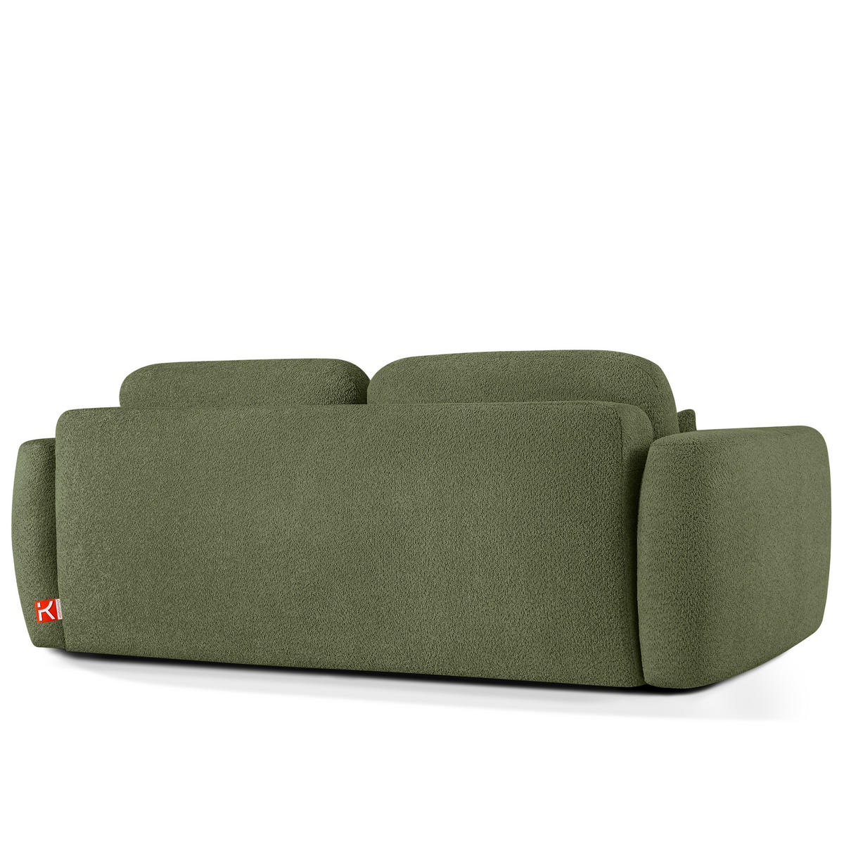 SITZGARNITUR ELOSA - Olivgrün, Holz/Textil (245/85/115cm) - KONSIMO®