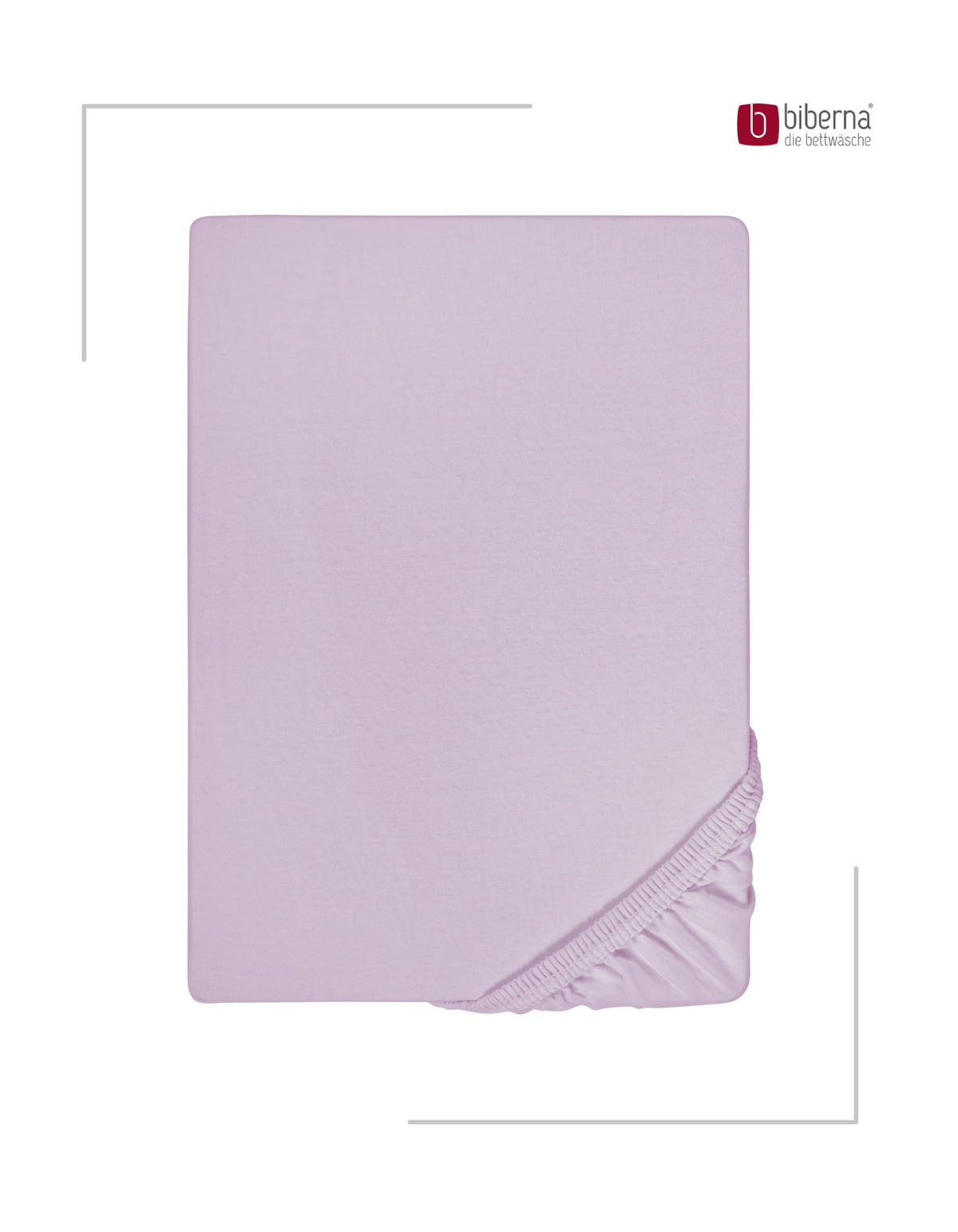 SPANNBETTTUCH Premium Jersey flieder, 60x120 cm - 70x140 cm - Flieder, Textil (70/140cm) - biberna