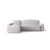ECKSOFA mit Schlaffunktion LUCAS Curio 80 Links - Hellgrau, Textil (240/145cm) - Bedante