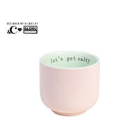 EIERBECHER Lass uns frech werden in Rosa - 5 x 4,5cm - Pink, Keramik (5.1/6.2/5.1cm) - Blond Amsterdam